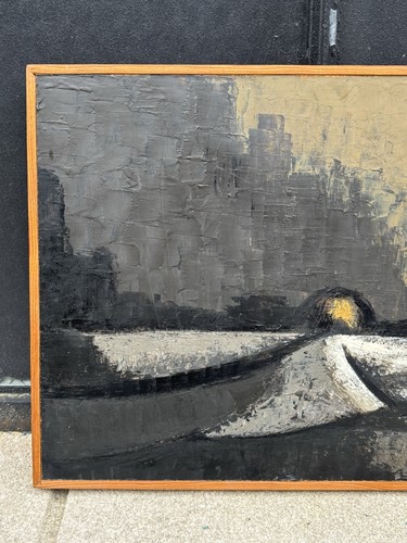 RAMON PRATS PAINTING CUBISM ABSTRACT MODERNIST MID CENTURY 1963 - Bild 3 von 15