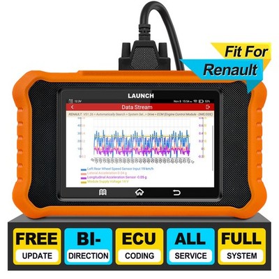 LAUNCH Creader Elite 2.0 OBD2 Diagnosegerät KFZ Scanner ECU Coding Für Renault
