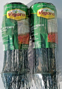 NEW ⭐️ 2 Rolls of VIGORO 14 in. H x 20 ft. L Green Rolled Metal Garden Fence