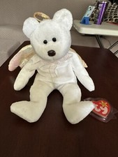 Ty Beanie Babies Halo the Angel Bear Toy