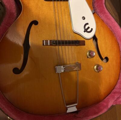 Full Acoustic Electric Guitar Epiphone E422T Century 1966 SN
