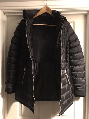 John Lewis black ladies winter parka Coat jacket size 8 - Picture 3 of 4