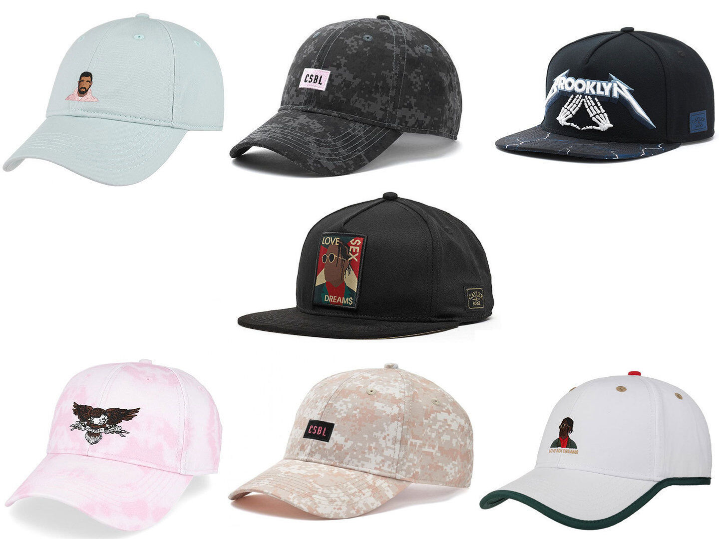 Кепка Cayler & Sons CSBL Mütze Cappy Basecap Kappe Snapback с ремешком