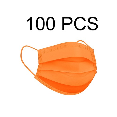 100 PIEZAS Máscara facial protectora desechable para adultos de 4 capas de color brillante cubierta bucal - Imagen 39 de 82