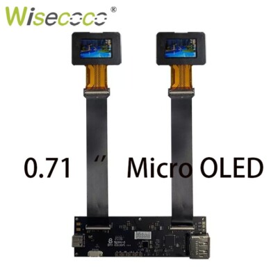 0.71'' Micro OLED 1920x1080 Dual Gunsight Display AR VR Panel Controller Board