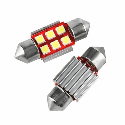4x 31MM Festoon 3030 6SMD OSRAM Chips C5W Dome Canbus Car LED Light Bulbs White