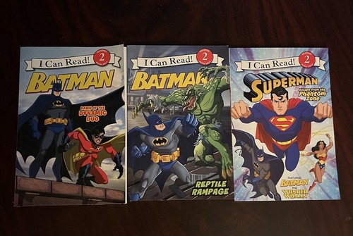 I Can Read Level 2 Superhelden Taschenbuch Menge 3 ~ 2 Batman & 1 Superman