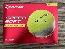 TaylorMade Speed Soft High Vis Yellow Golf Balls - 12 Pack