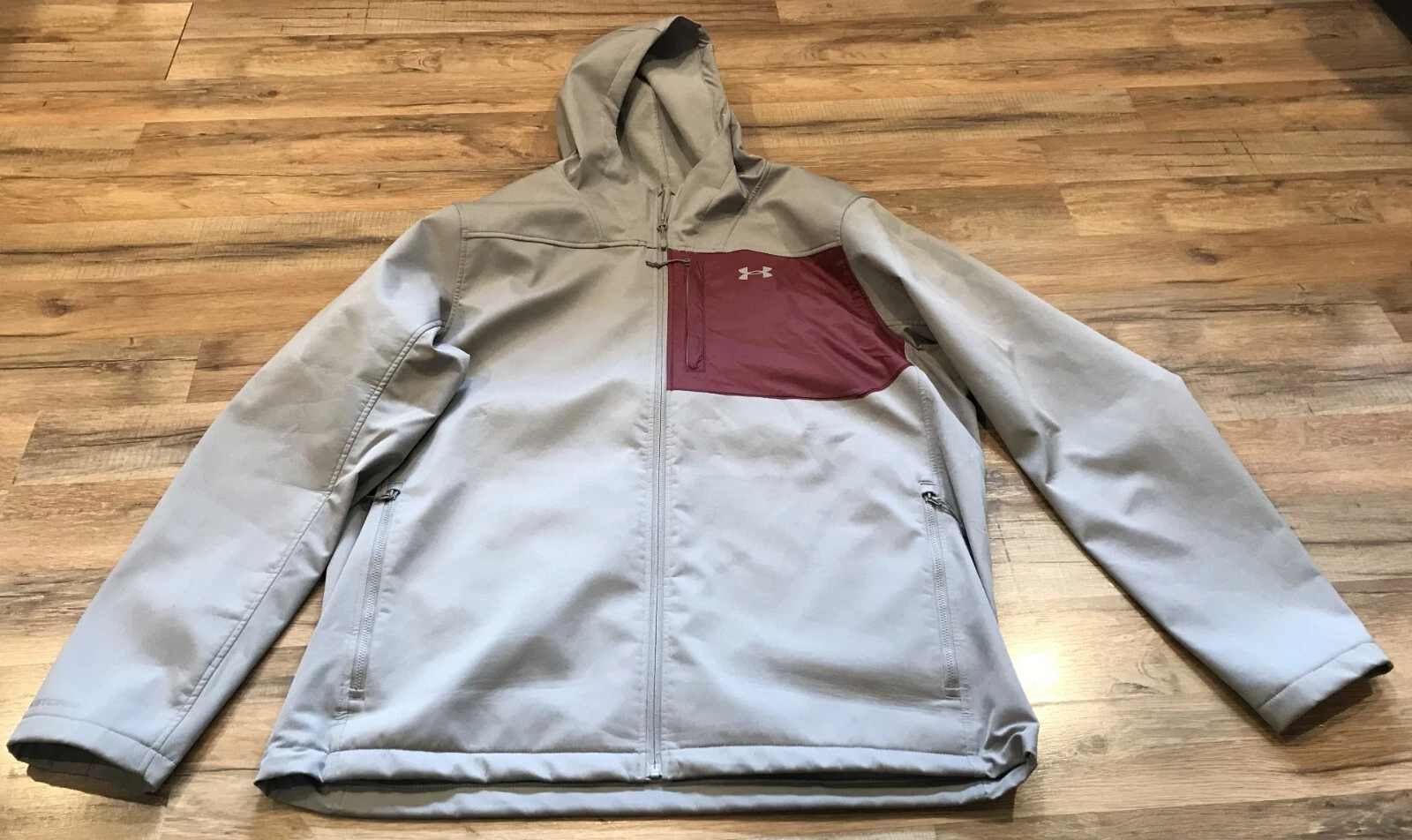 Under Armour Jacket Size 2XL XXL Storm Coldgear Men’s Grey Shell Jacket