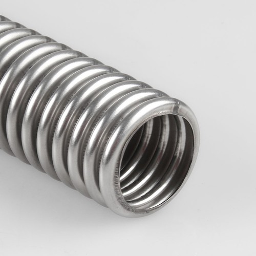 Chrome 24" Stainless Steel Radiator Flexible Coolant Water Hose Kit With Caps - Picture 6 of 8