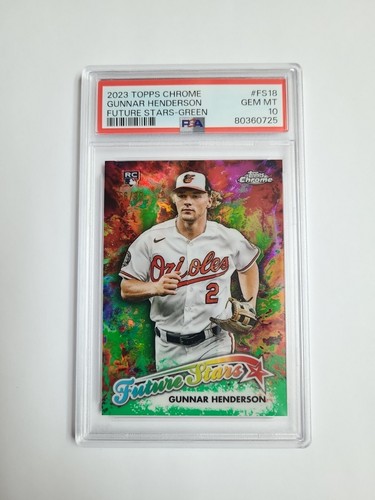 2024 Topps Chrome Gunnar Henderson Future Stars Baseball Card – Graded PSA 10 Gem Mint – Rookie Card Collectible