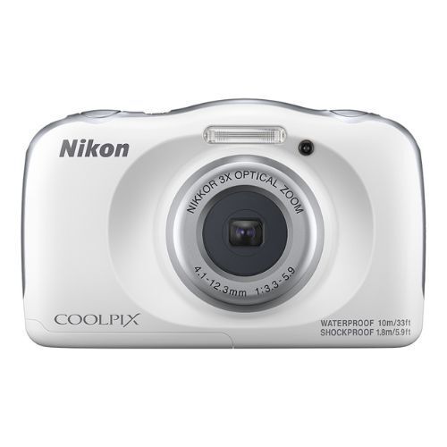 Nikon COOLPIX W150 W150WH Digital Camera 13.2 MP Optical 3x Zoom White used - Picture 1 of 5