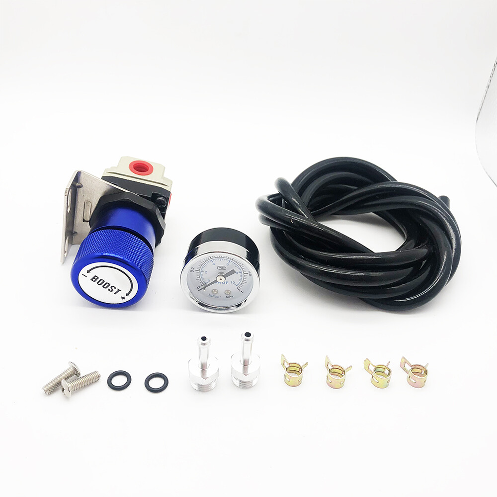 TURBOSMART Boost Tee Blue Turbo Boost Controller + 52mm Gauge + Mounting Cup TURBOSMART Boost Tee Blue Turbo Boost Controller + 52mm Gauge + Mounting Cup