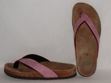 Scholl Zehentrenner / Sandalen 37 rosa flache Kork Damen-Schuhe adapter wie Neu