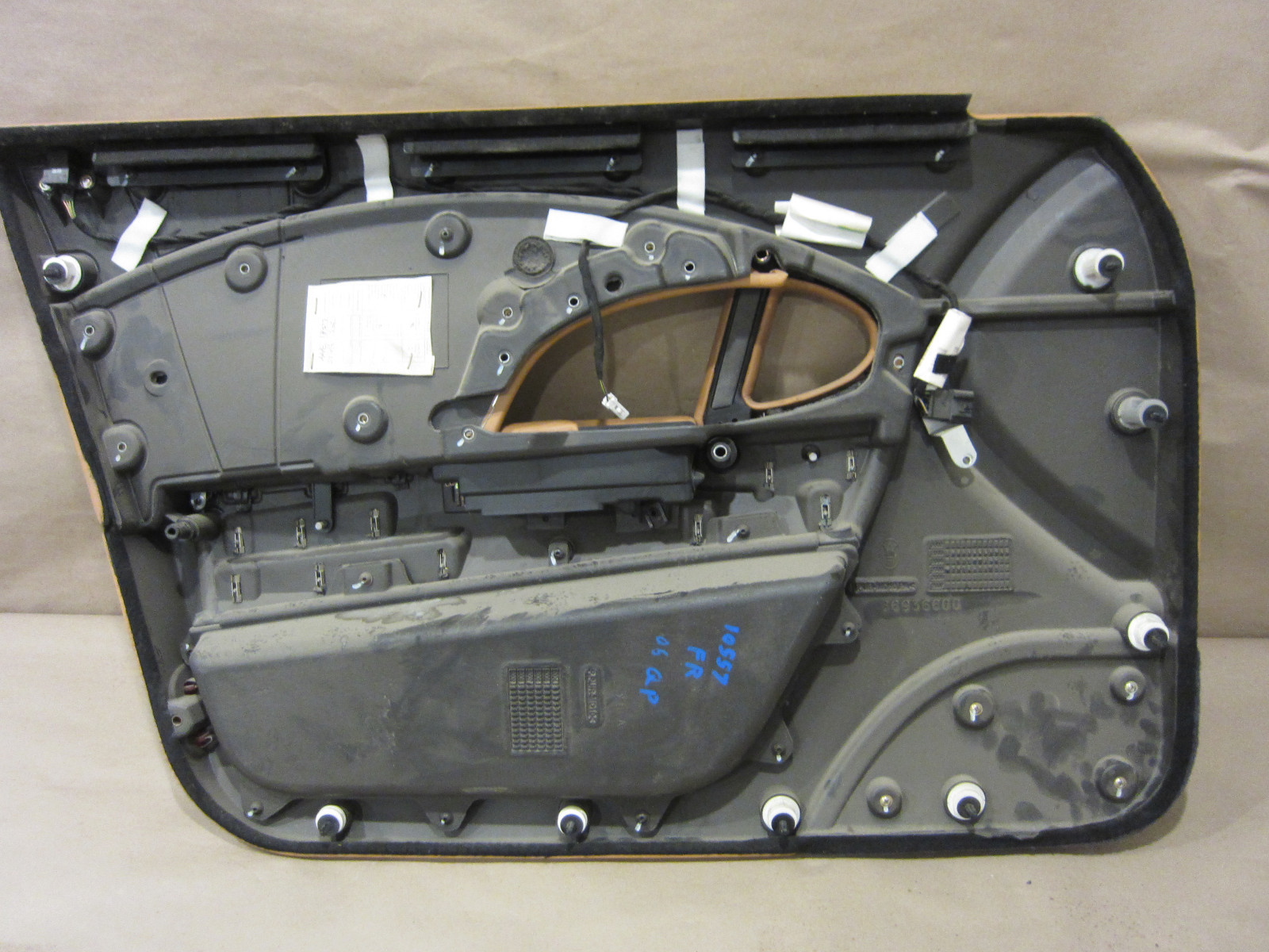 Maserati Quattroporte RH Front Door Panel. Tan With Dark Blue Carpet 66936600