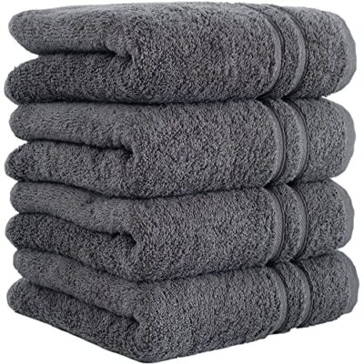 4-Pack Hand Towels Turkish Cotton Soft Absorbent Small Bathroom