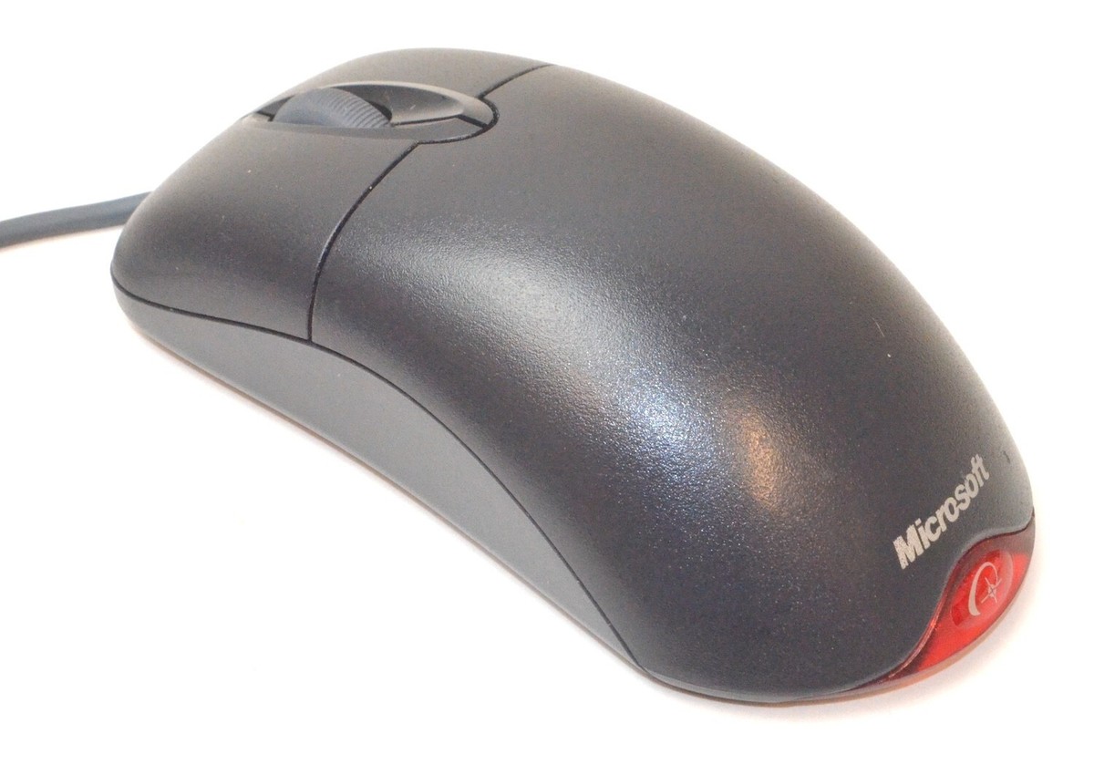 Microsoft Wheel Mouse Optical, USB, Mac and PC, Black *Used* X10