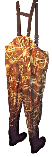 Cabelas Dry Plus Chest Waders w Boot Camo Realtree Max-4 HD Thinsulate Sz 3XL 12 - Picture 9 of 20