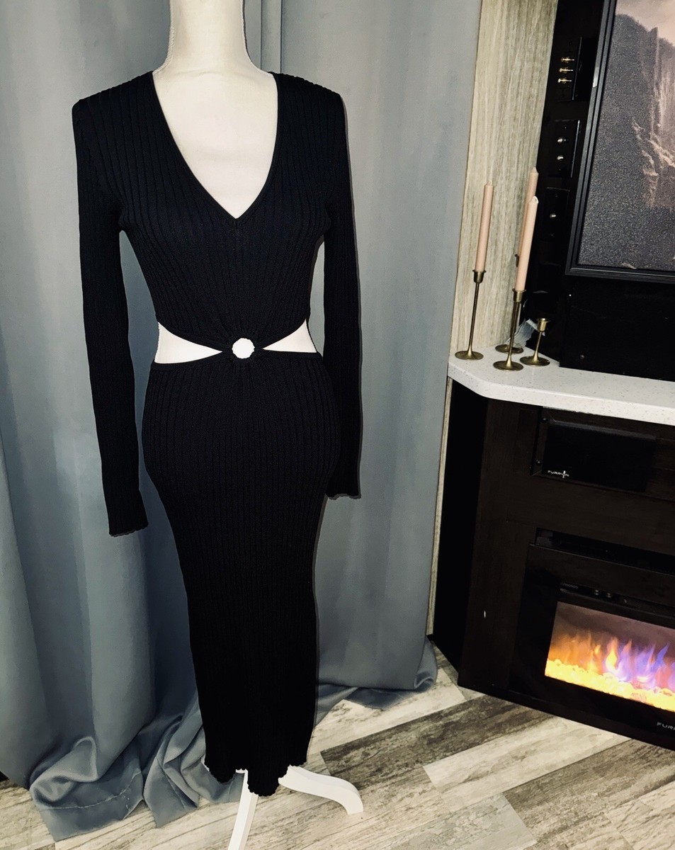 House of Harlow 1960 Black Knit Cutout Sweater Dress SIZE MEDIUM | eBay House of Harlow 1960 Black Knit Cutout Sweater Dress SIZE MEDIUM | eBay