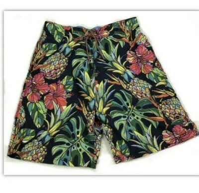 BROKEN THREADS Swim/Surf Trunks Men s Med Tropical Pineapple NEW w/Tags