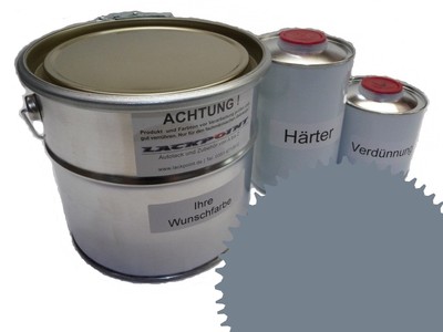3 Liter Set 2K Bodenbeschichtung RAL 7046 Telegrau 2 Glanz Bodenfarbe Werkstatt