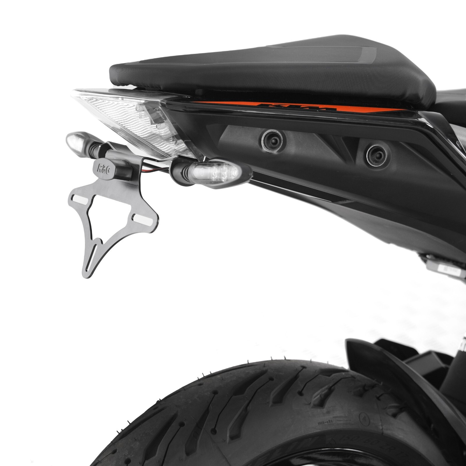 R&G Racing tail tidy number plate holder bracket for KTM 125 DUKE 2022-2023