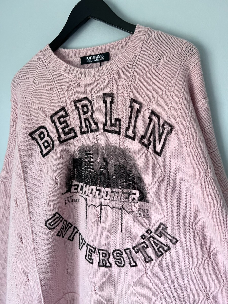 Raf Simons Berlin University Braid Sweater - Size 1 - Pink