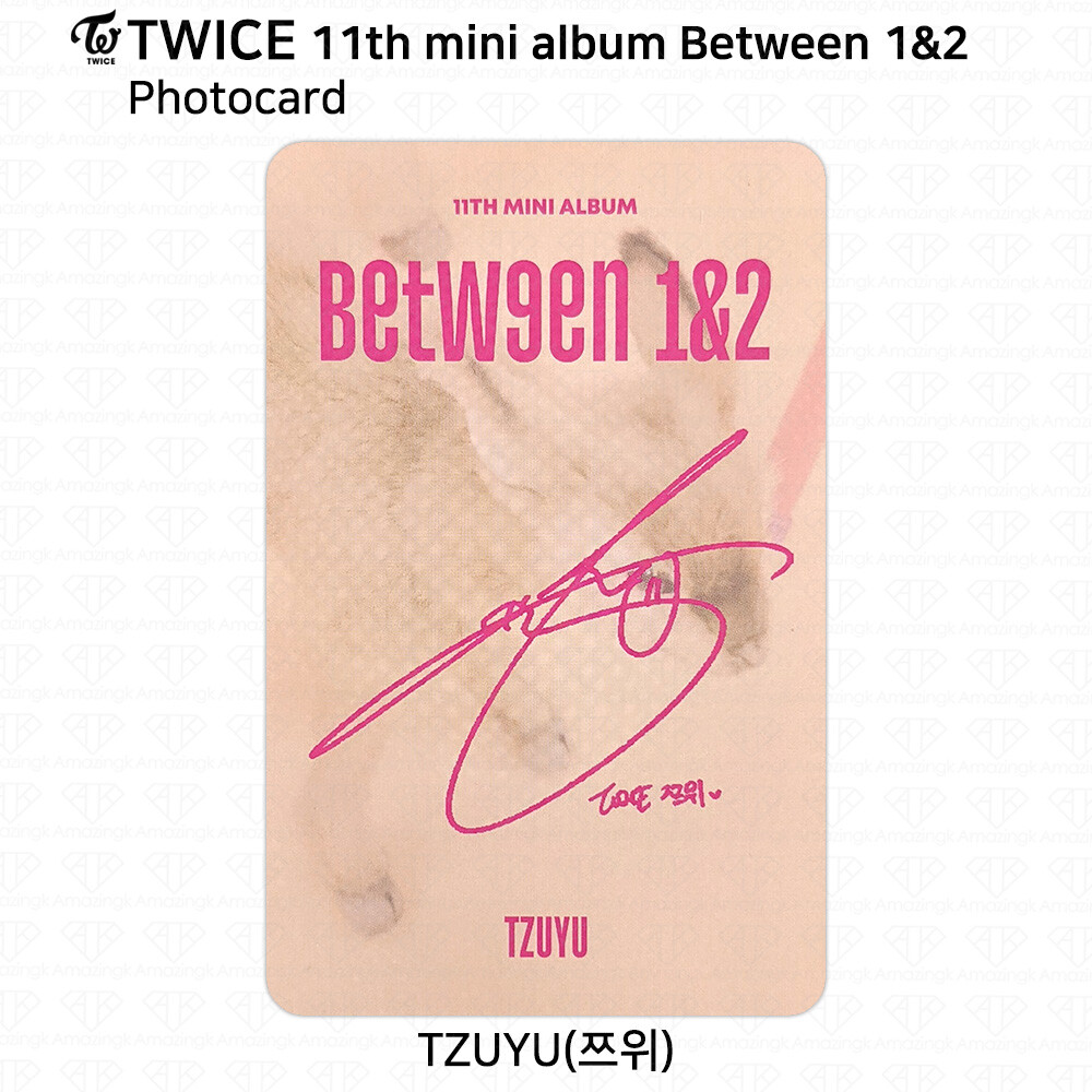 TWICE 11th Mini Album Between 1&2 Tzuyu Photocard Postcard