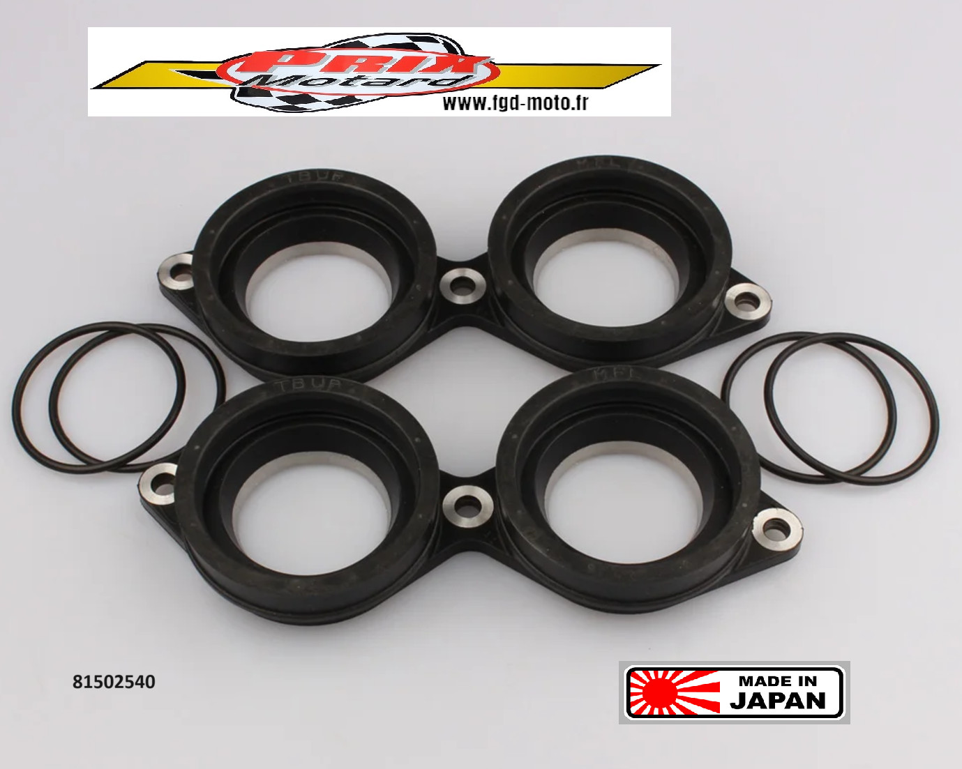 Pipe d'admission Honda CBR 1000 RR de 2008 à 2016 collecteur de rechange en caoutchouc noir
