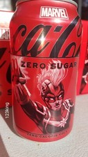 One COKE COCA COLA ZERO CAN 2024 Marvel EDITION Captain Marvel