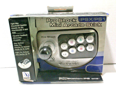 PlayStation Pro Shock Mini Arcade Stick Interact PS1 PSX Controller 
