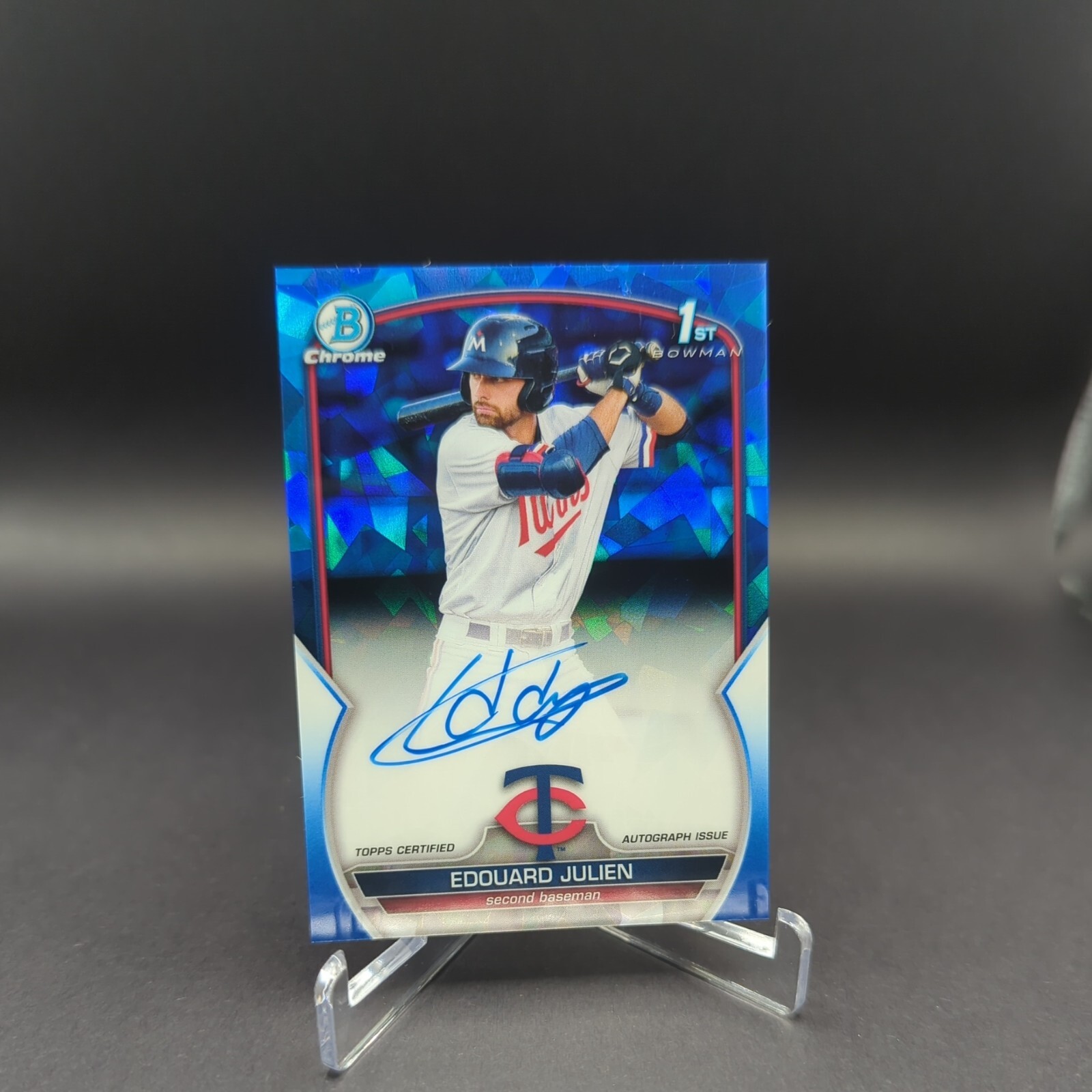 2023 Bowman Chrome Sapphire Edouard Julien 1st Auto BSPA-EJ