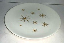 Vintage MCM STAR GLOW Royal-Ironstone Made in USA 10" Round Plate Platter