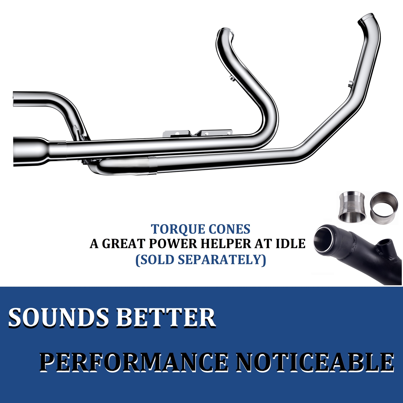 Independent True Dual Exhaust for Harley 2017Up Touring for Harley Mufflers eBay