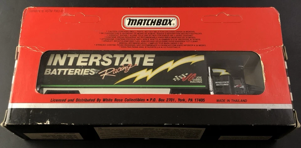1992 #18 DALE JARRETT INTERSTATE MATCHBOX SUPER STAR TRANSPORTER 257 Vg1 - Image 3 of 4