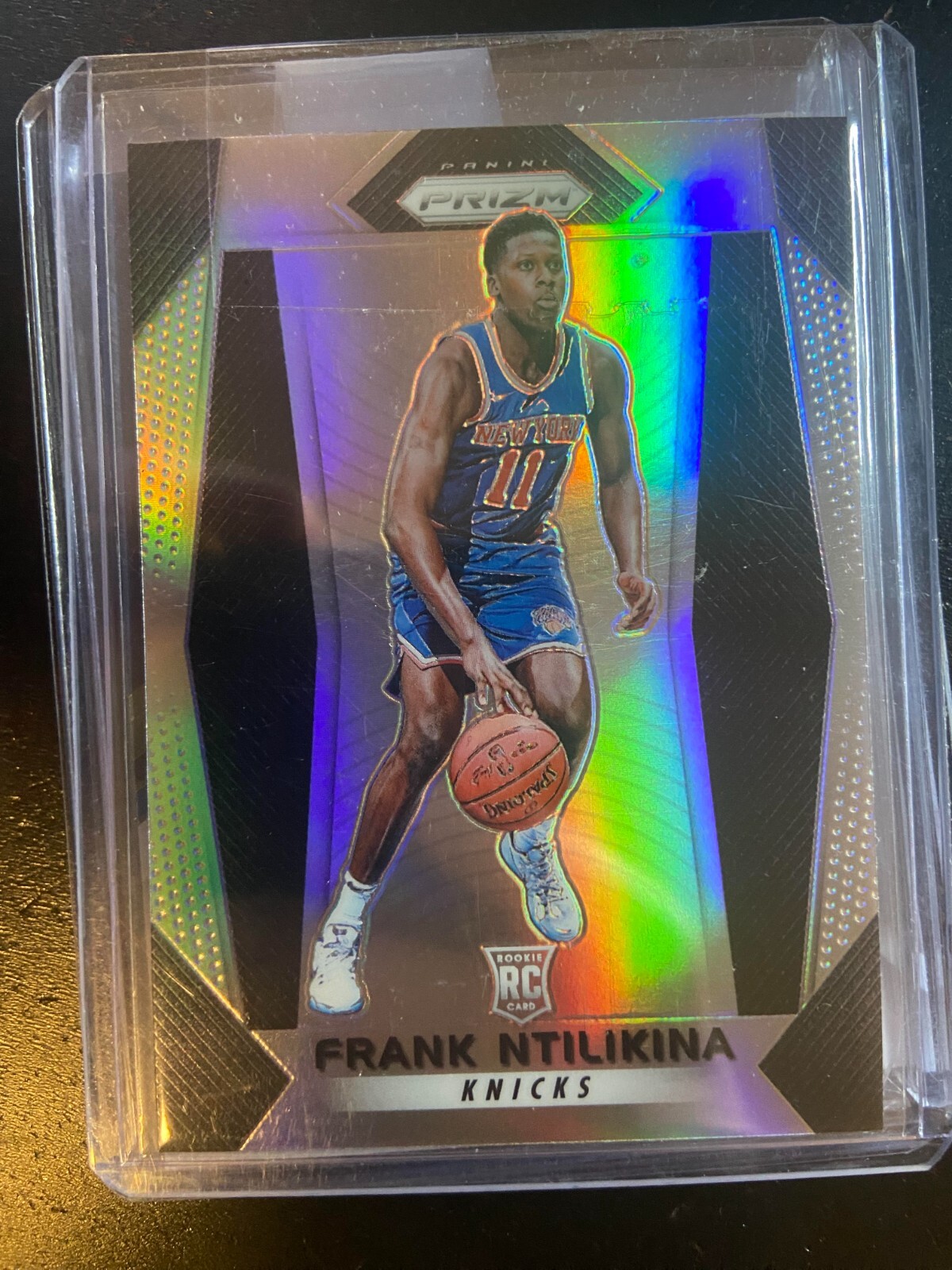 2017-18 Panini Prizm Prizms Silver #275 Frank Ntilikina Rookie RC Na