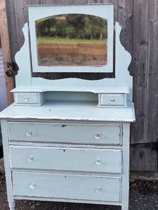 Vintage Mint Green Dresser Ebay