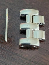 GENUINE OMEGA WRIST WATCH LINK FOR DEVILLE 1449/432 STAINLESS STEEL 17MM WIDE