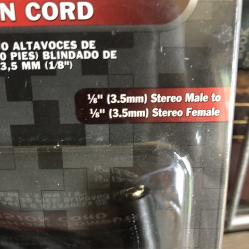 Radio Shack 20 pies Auriculares Computadora Altavoz Cable de Extensión Nuevo 42-2562 1/8” - Imagen 3 de 7
