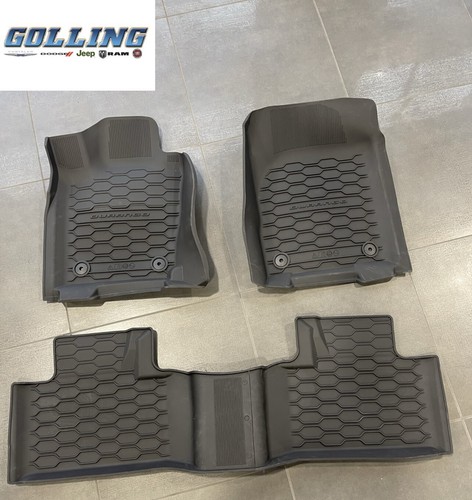 DODGE DURANGO BENCH All-Weather Black Deep Molded Front & Rear Floor liner NEW - Picture 1 of 13