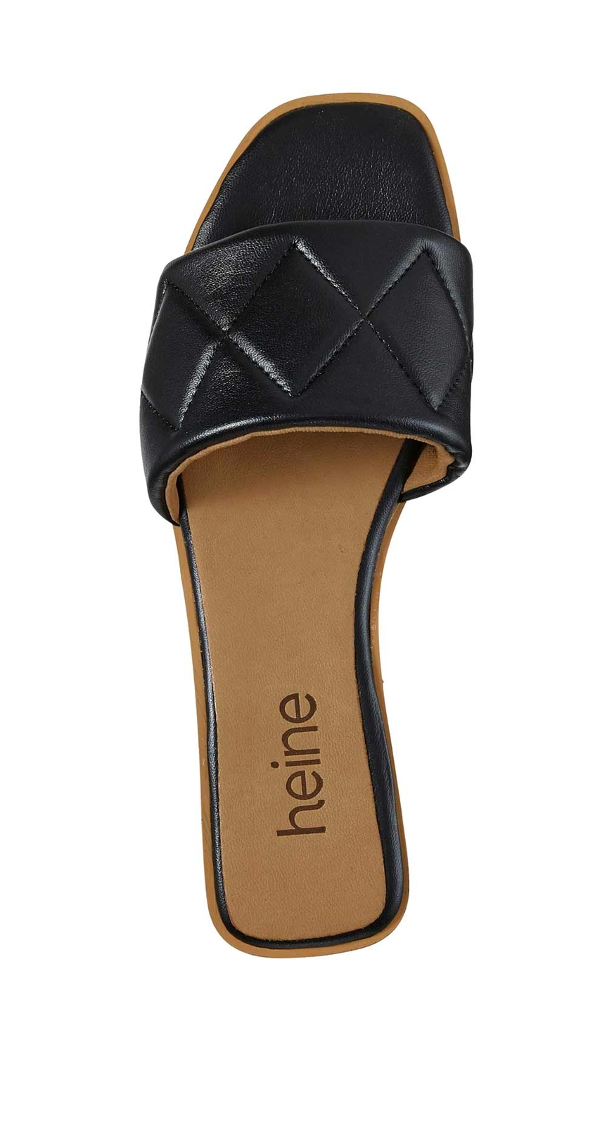 APL HEINE Damen Schaf Nappaleder Pantolette schwarz