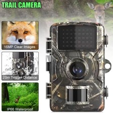 Fototrappola 16MP HD Videocamera Sorveglianza Caccia Spia Visione Notturna