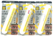 (3) Maybelline Colossal Curl Bounce Mascara Sealed 350 - Blackest Black