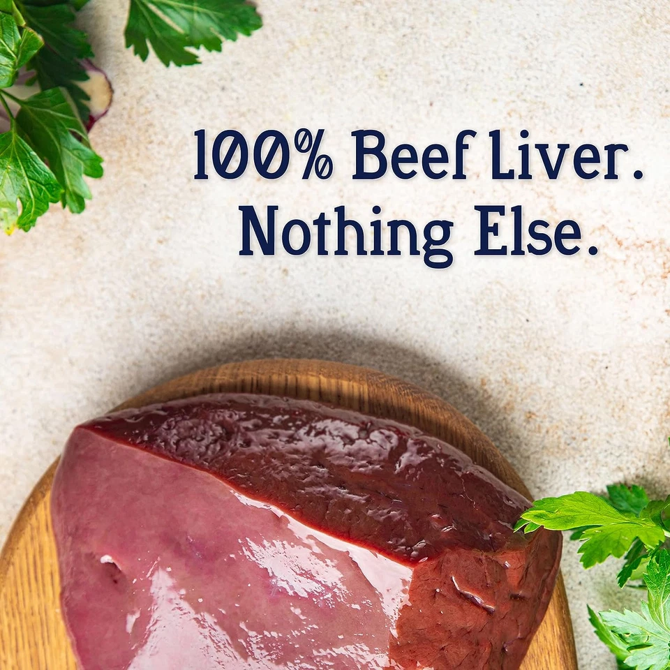 Stewart ingrediente único liofilizado guloseimas cruas para cachorros, fígado bovino, 4 onças de reeseca - Imagem 3 de 4