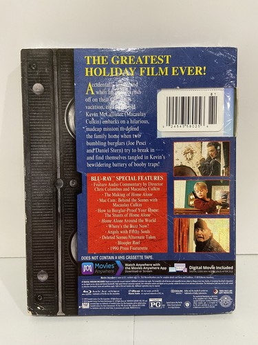 Home Alone Bluray DVD Digital Code with Extremely Rare Retro VHS Slipcover - Picture 2 of 4