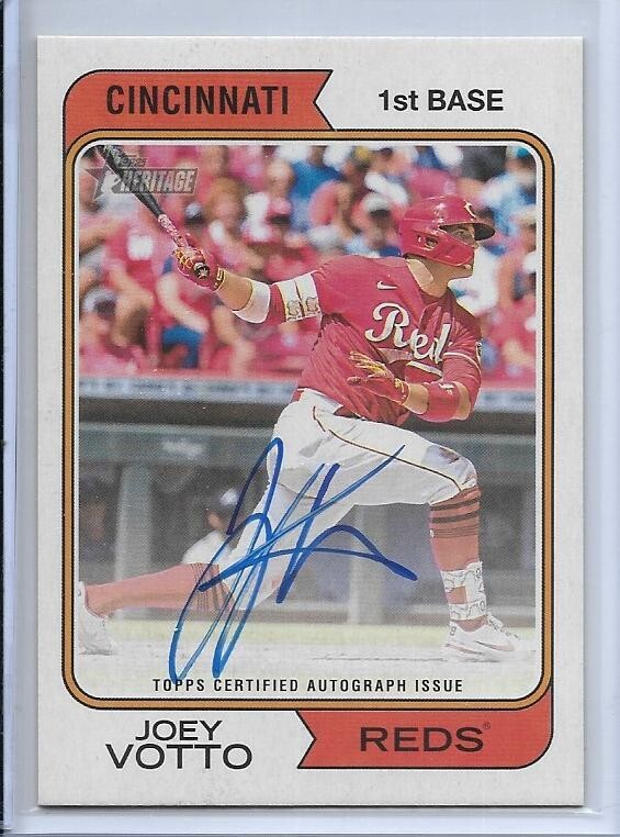 TOPPS MLBカード DEFINITIVE COLLECTION JOEY VOTTO CINCINNATI REDS 22/50 #DJR-JVO 送料無料 中古 IT1 2023 TOPPS HERITAGE REAL ONE JOEY VOTTO AUTO SIGNED #ROA-JV