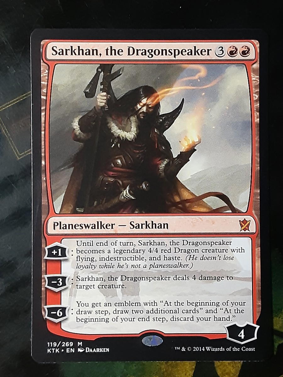 Sarkhan, the Dragonspeaker 1x FOIL MTG KTK Khans of Tarkir Mythic MINT red Sarkhan, the Dragonspeaker 1x FOIL MTG KTK Khans of Tarkir Mythic MINT red