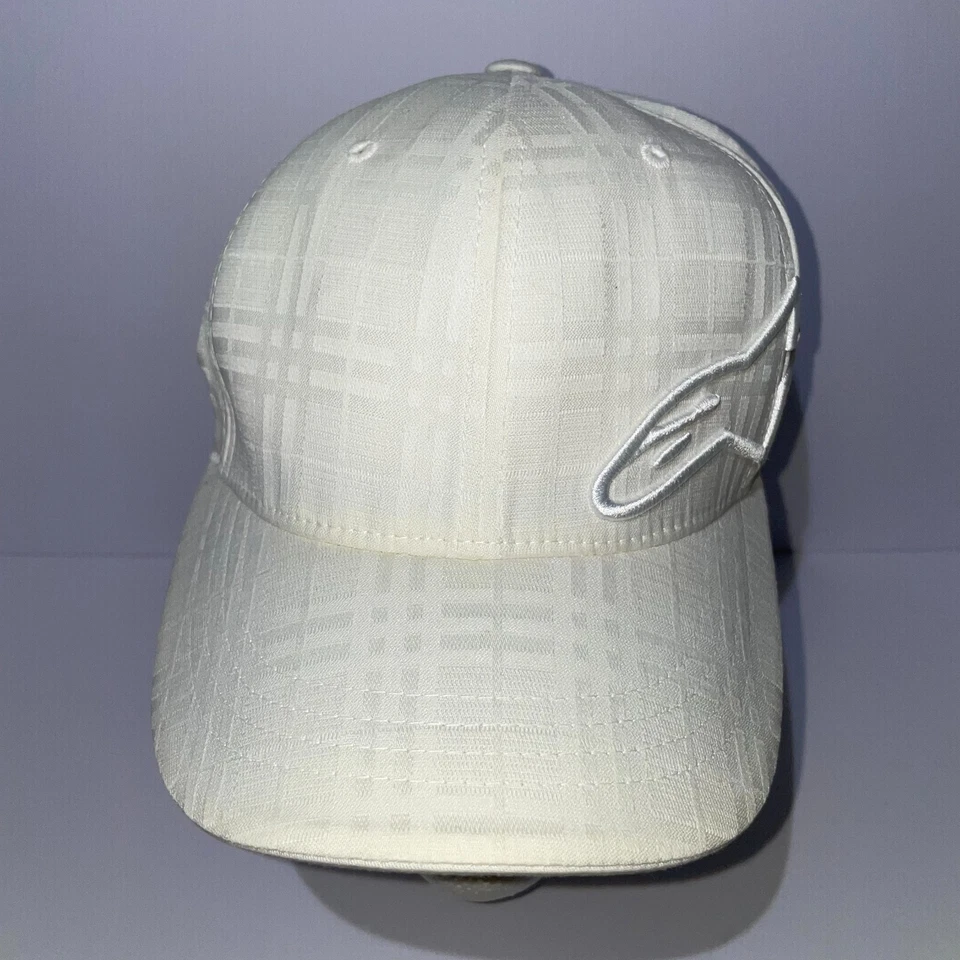 Gorra de béisbol Alpinestars Flex-Fit blanca talla L/XL Foto 2 de 4