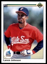 1990 Upper Deck Lance Johnson . Chicago White Sox #90