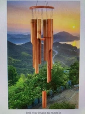 Astarin 30" Bamboo Wind Chimes with Deep Tone for Indoor & Outdoor Relaxation